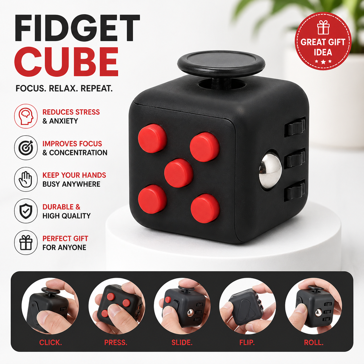 Fidget Cube Stress Toy